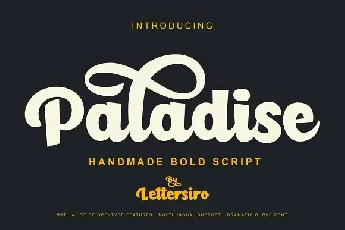 Paladise Script font