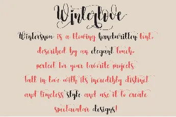 Winterlove font