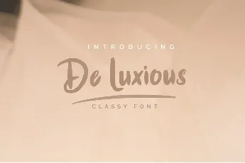 De Luxious Demo font