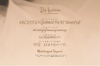 De Luxious Demo font