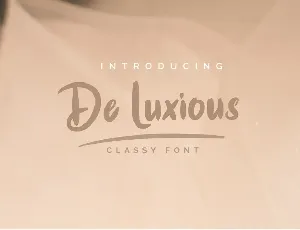 De Luxious Demo font