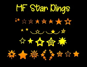 MF Star Dings font