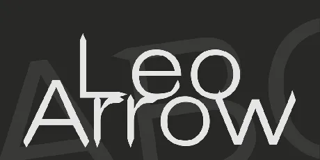 Leo Arrow font