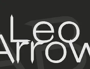 Leo Arrow font