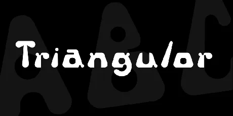 Triangulor font