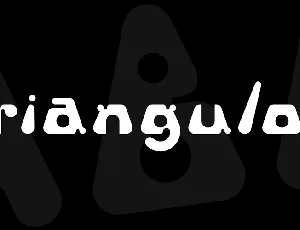 Triangulor font