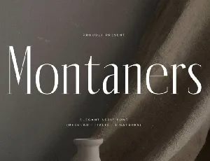 Montaners Typeface font