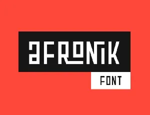 Afronik font