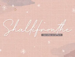 Shallifronthe font