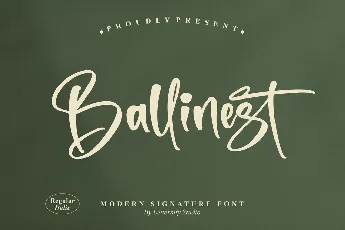 Ballinest font