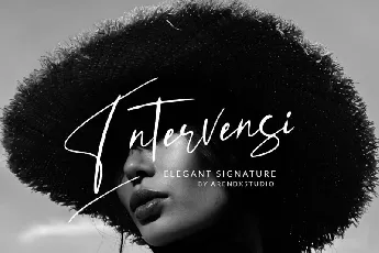 Intervensi Signature font