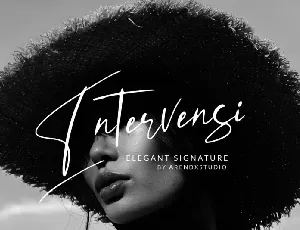 Intervensi Signature font