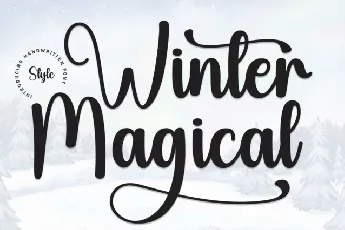 Winter Magical Script font