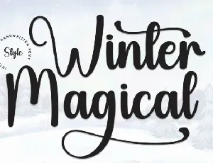 Winter Magical Script font