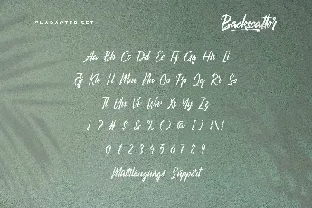 Backscatter font