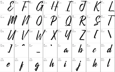 Backscatter font