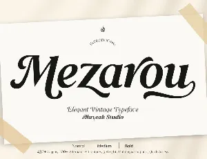 Mezarou font