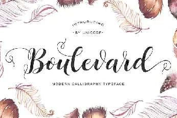 Boulevard font