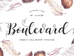 Boulevard font