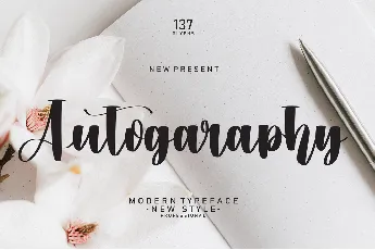 Autography font