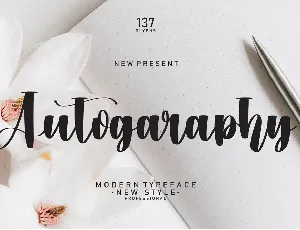 Autography font