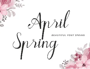 April Spring font