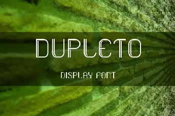 Dupleto font