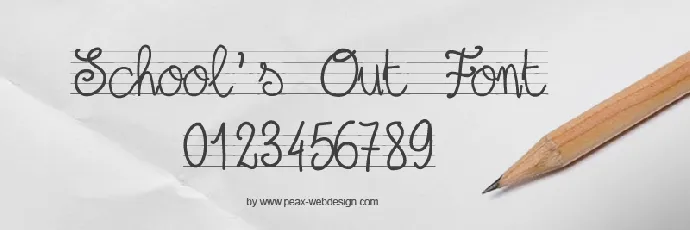 PW Schools Out font