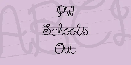 PW Schools Out font