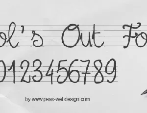 PW Schools Out font