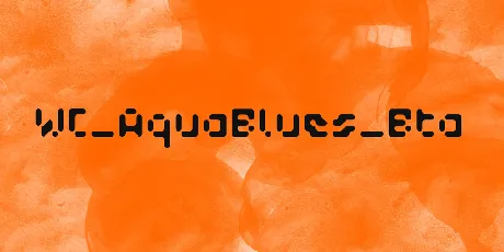 WC_AquaBlues_Bta font