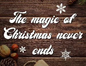 Christmas Time Script Typeface font