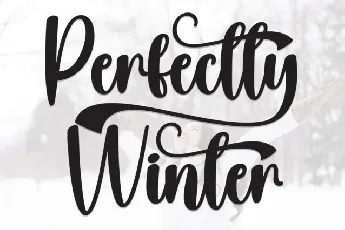 Perfectly Winter Script font