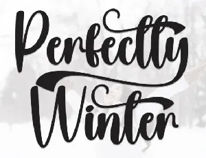 Perfectly Winter Script font