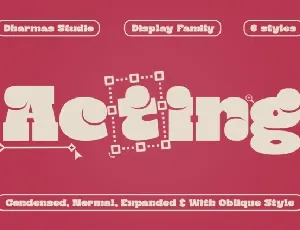 Acting Normal font