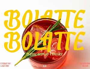 Bolatte DEMO font