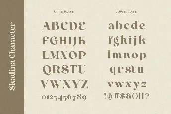 Skadina font