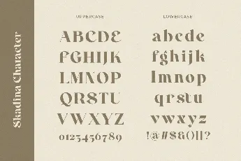 Skadina font