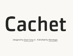 Cachet font