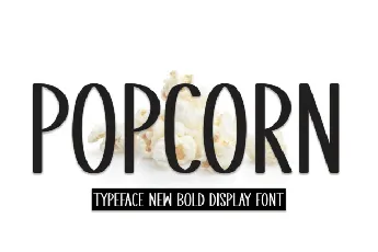 Popcorn Display font