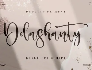 Delashanty font