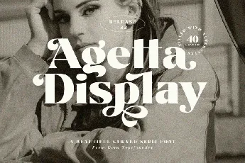 Agetta Display font