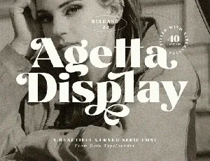 Agetta Display font