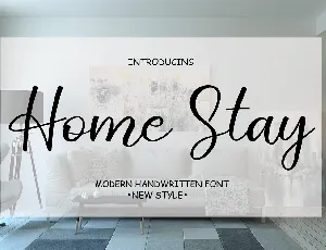 Home Stay font