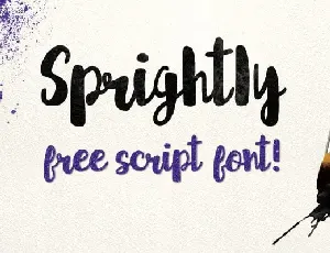 Sprightly Script font