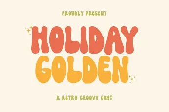 Holiday Golden Display font