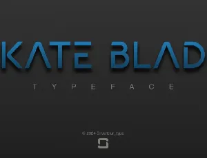 Skate blade font