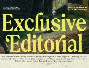 Exclusive Editorial Serif font