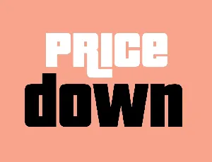 Pricedown font