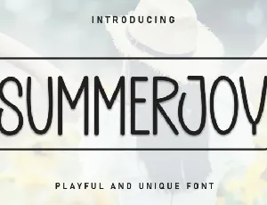 Summerjoy Display font